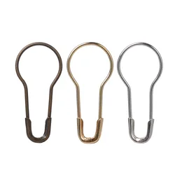 100Pieces Safety Pins Copper Safety Pins gold Silver bronze Anti Copper Calabash Pin Bead Needle Pins DIY Accessories