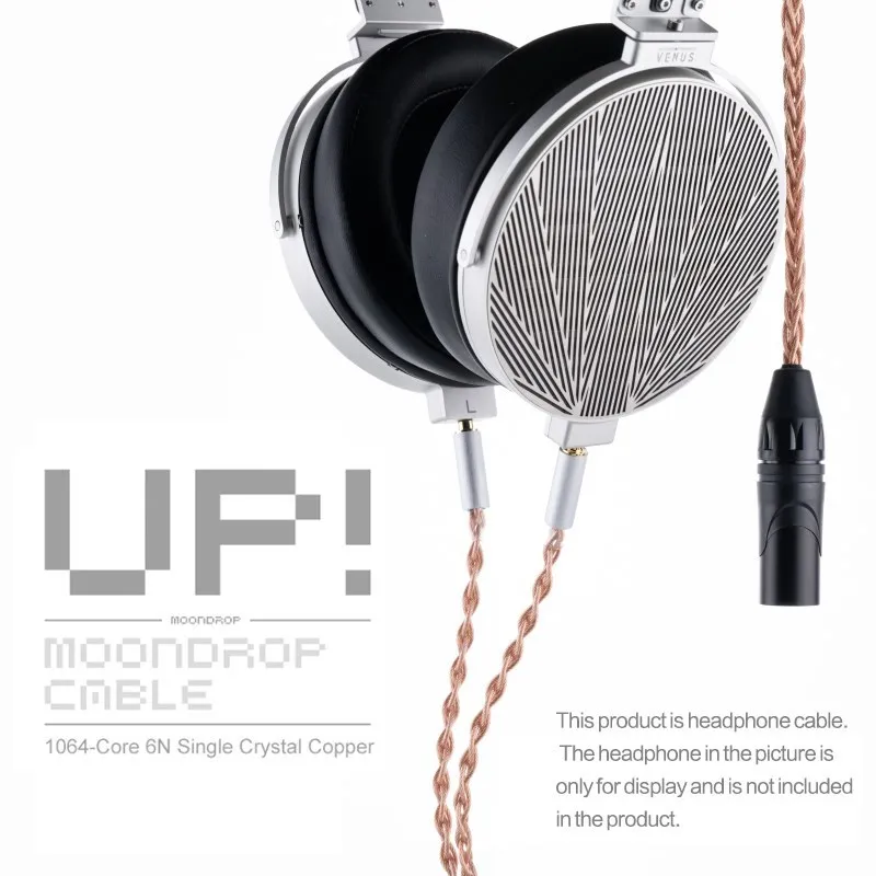 MOONDROP Upgrade Cable UP 1064-Core 6N Single Crystal Copper XLR balanced headhpone interface Cable Choice