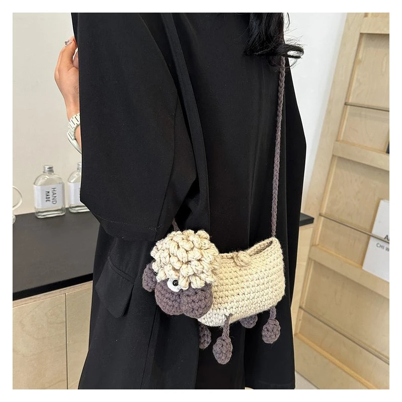 

Cute Cartoon Lamb Bag - Fashion Accessory, Stylish Ins-style Crossbody Bag