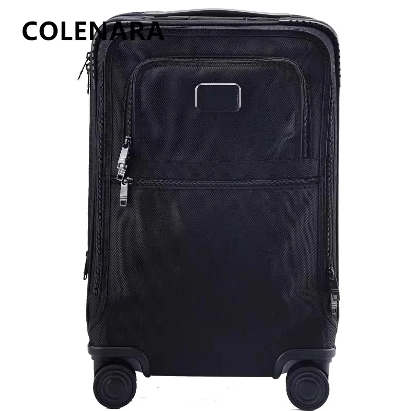 COLENARA 20Inch Men's Suitcase Women's Travel Boarding Box Oxford Cloth Trolley Case Expandable Password Box Rolling Luggage