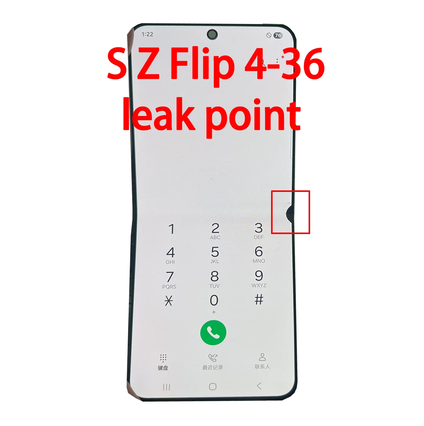 Defect AMOLED Screen Assembly  Touch Digitizer For Samsung Z Flip4 F721 F7210 F721U F721B F721N Replacement