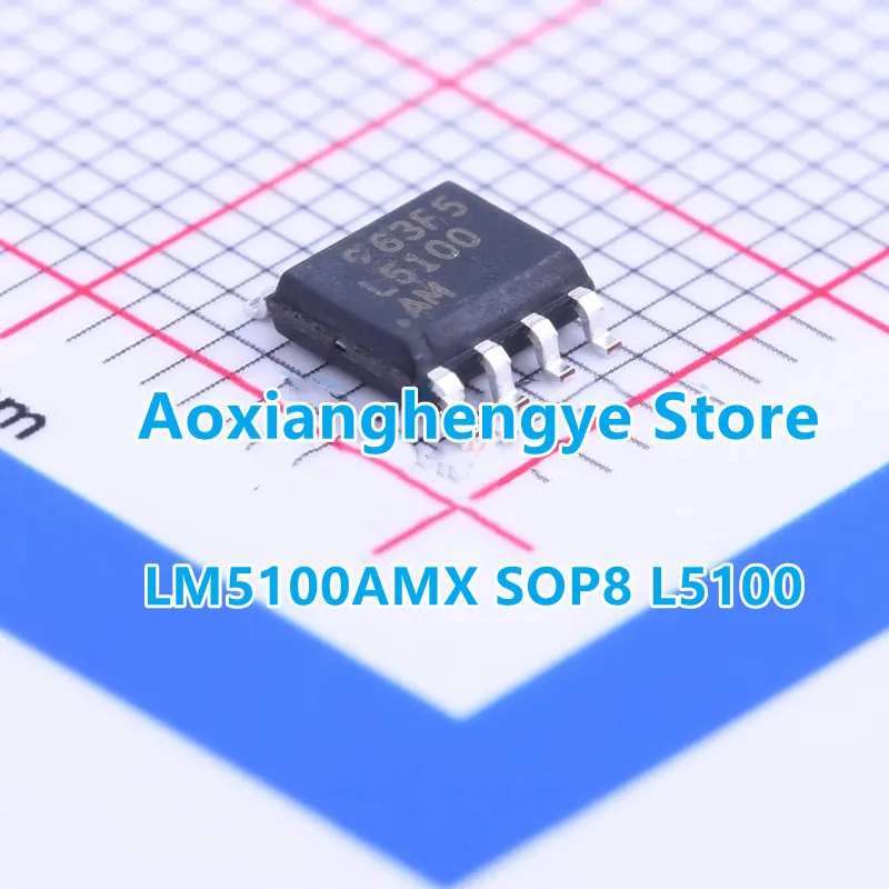 5PCS LM5100AMX SOP8（Marking：L5100 L5100AM）3A, 2A and 1A High Voltage High-Side and Low-Side Gate Drivers