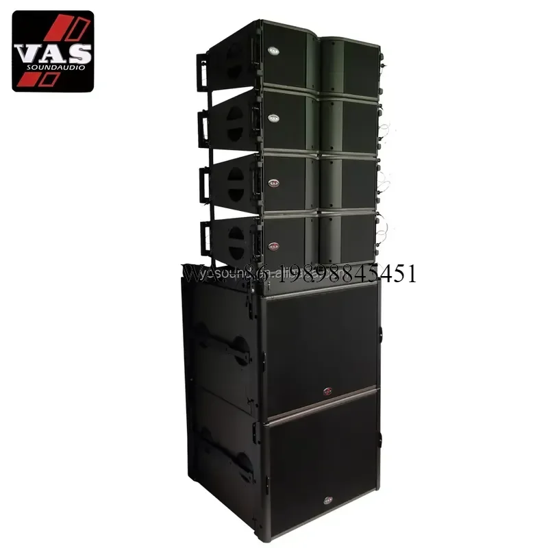 WMWMNU Professional Outdoor Concert Stage Dual 8 Inch Neodymium Speaker Line Array Speakers