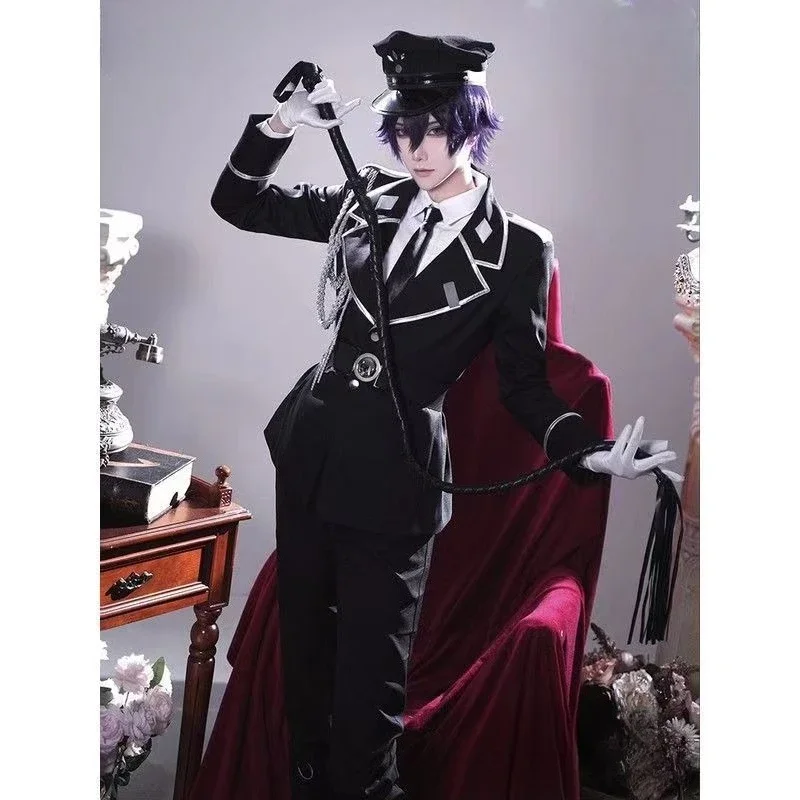

Aki Myojin Cosplay Costume Sweet Punishment Watashiwa Kanshu Senyou Pet Guard Warden Role-playing Costume with Hat and Wig