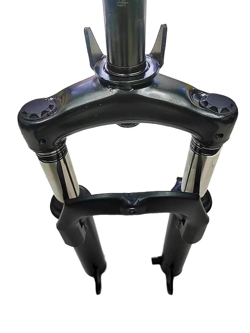 14 16 Inch Universal  Front Suspension Fork Thick Wall Steel Shock Absorber Fork Two Steerer Tube Diameter