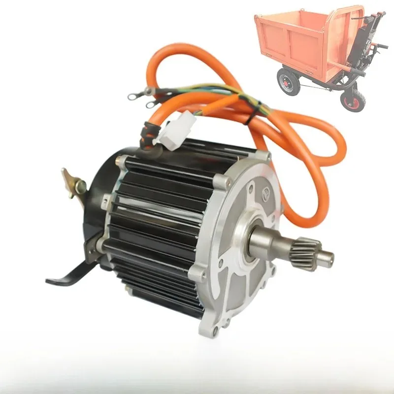 

48-60V 700W Square Wave DC Motor Brake Low Speed Brushless Motor Modification Load Bearing Electric Engineering Hand-Push Cart