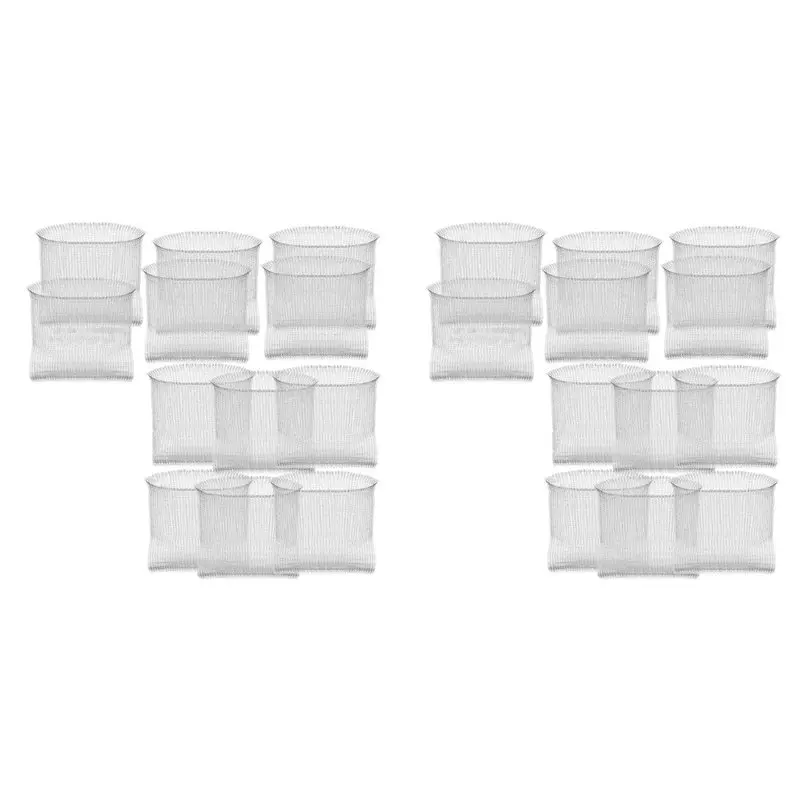 A25F-Plant Root Guard Baskets Wire Basket Mole And Vole Mesh Wire Baskets For Garden Pots Underground Root (24 Pcs, 3 Gallon)