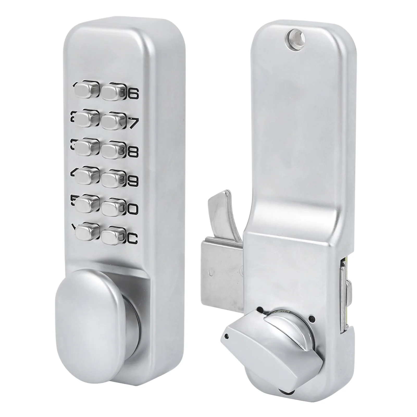 Keyless Mechanical Combination Lock Zinc Alloy 1 to 11 Digits Code Design For Balcony Kitchen Sliding Door Anti Theft Protection view 6