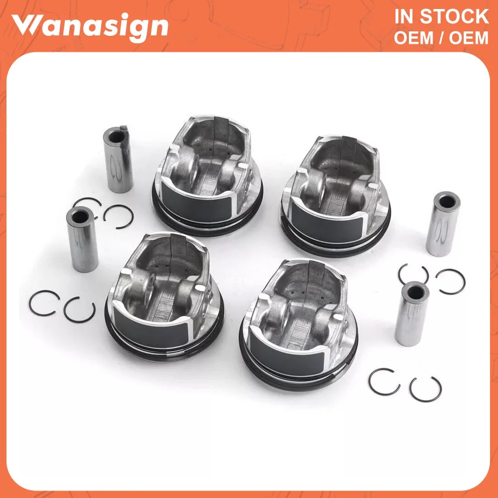 Engine Pistons Rings Set Φ82mm STD Fit 1.8 T For Mercedes-Benz W204 W212 C204 C200 C250 E250 CGI 271 M271 1.8T l4 GAS 10-19