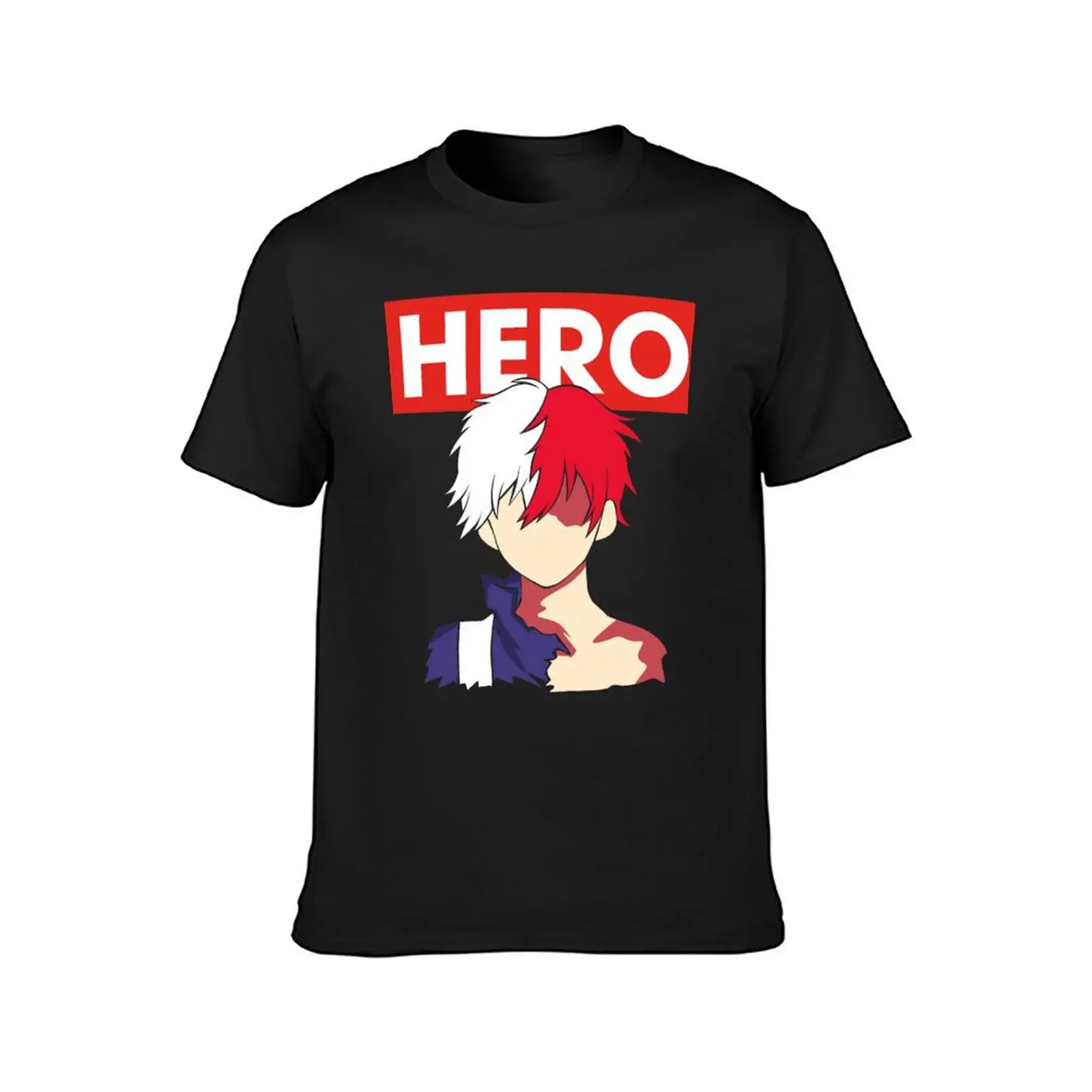 Shouto hero T-Shirt boys whites plain oversizeds plus size tops mens white t shirts