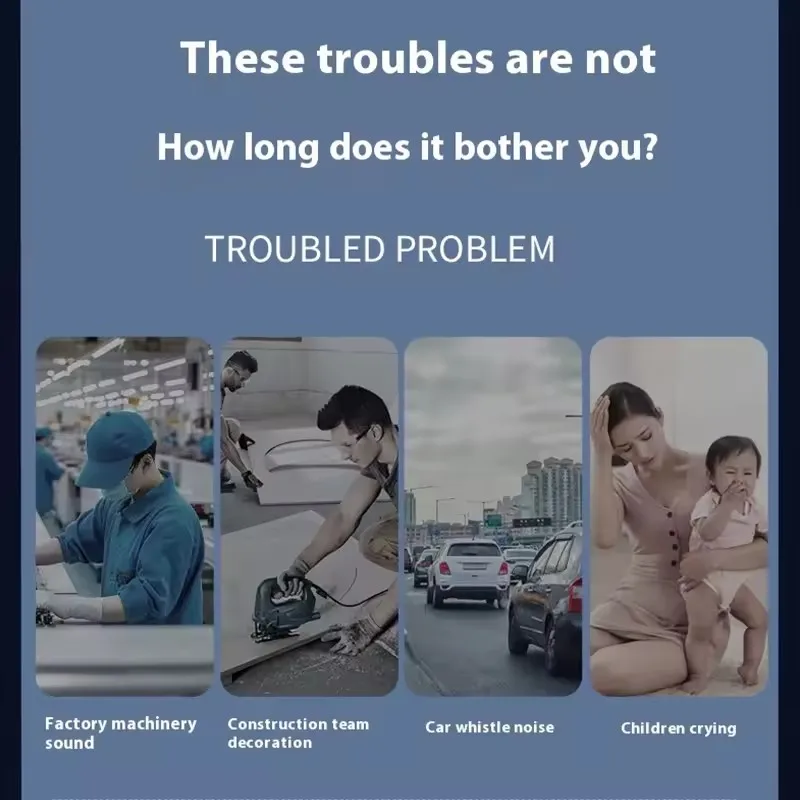 مرشح الضوضاء الأذن المقابس إلغاء الضوضاء للنوم قابلة لإعادة الاستخدام الحفلات سدادة الأذن مقاوم للماء السباحة سدادات عازلة للصوت منتجات السلامة #6