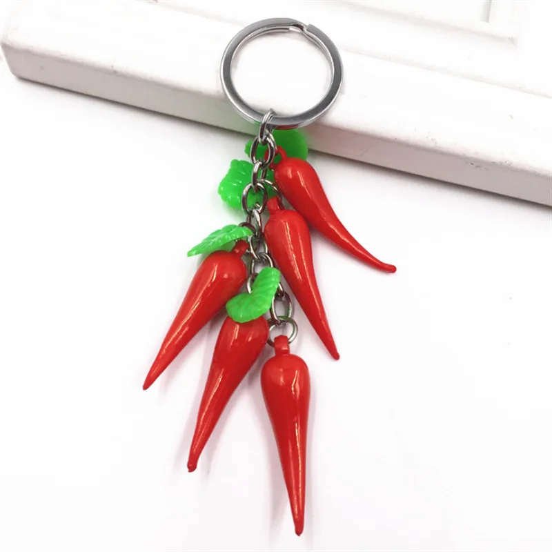

New Little Pepper Keychain Festive Holiday Key Pendant Mobile Phone Bag Hanging Accessories Wholesale 2PC set