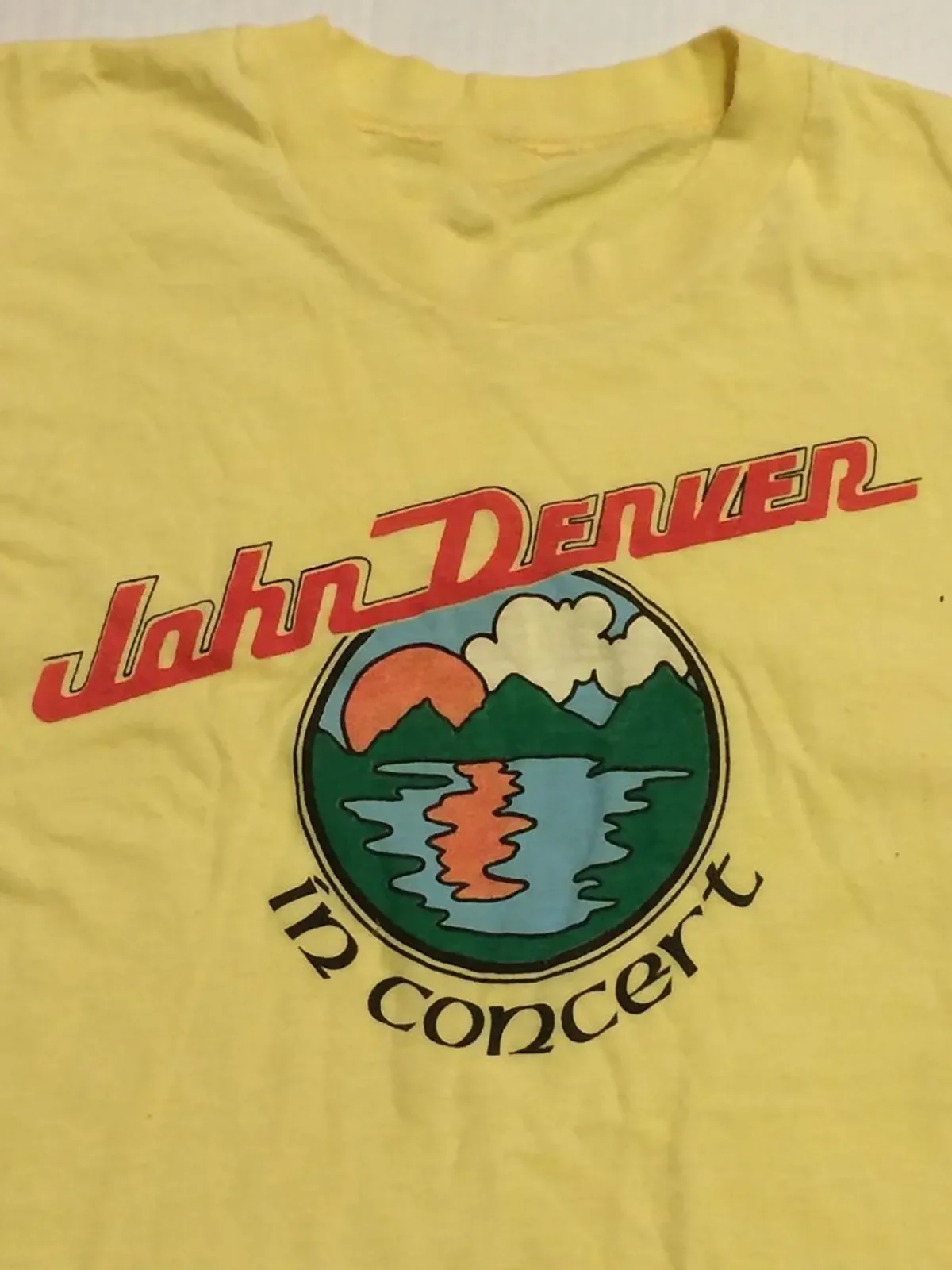John Denver Concert Gift For Fan All Size S to 5XL Yellow T-shirt MD748