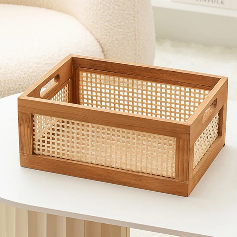 Decorative Basket Book Storage Woven Baskets For Storage Basket Organizing Nursery Bedroom Rattan Bathroom