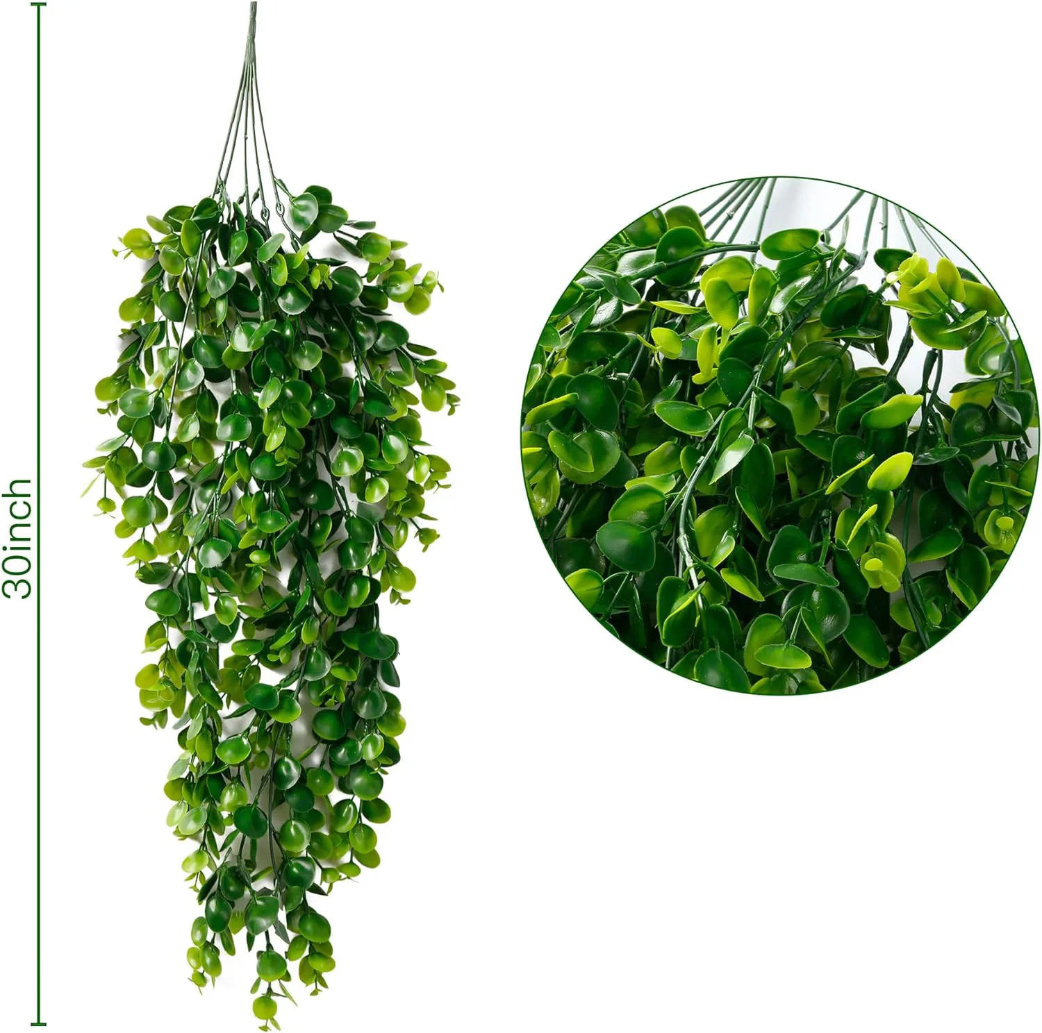 5 Köpfe 45 Mesh künstliche Kunststoffpflanzen fern Vine Heißer Verkauf Festival Kranz Hochzeit Hausgarten Wand Diy Torbogen Dekoration – Detail 5