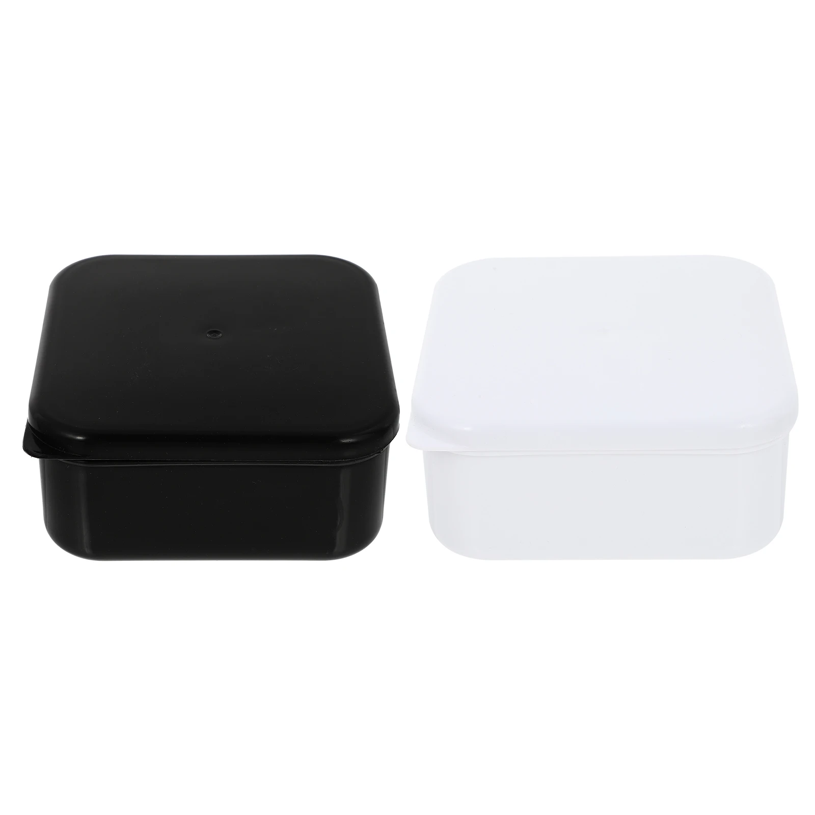 

2pcs Chess Piece Storage Box Plastic Containers for Go Game Lightweight Portable Kids Students Teachers