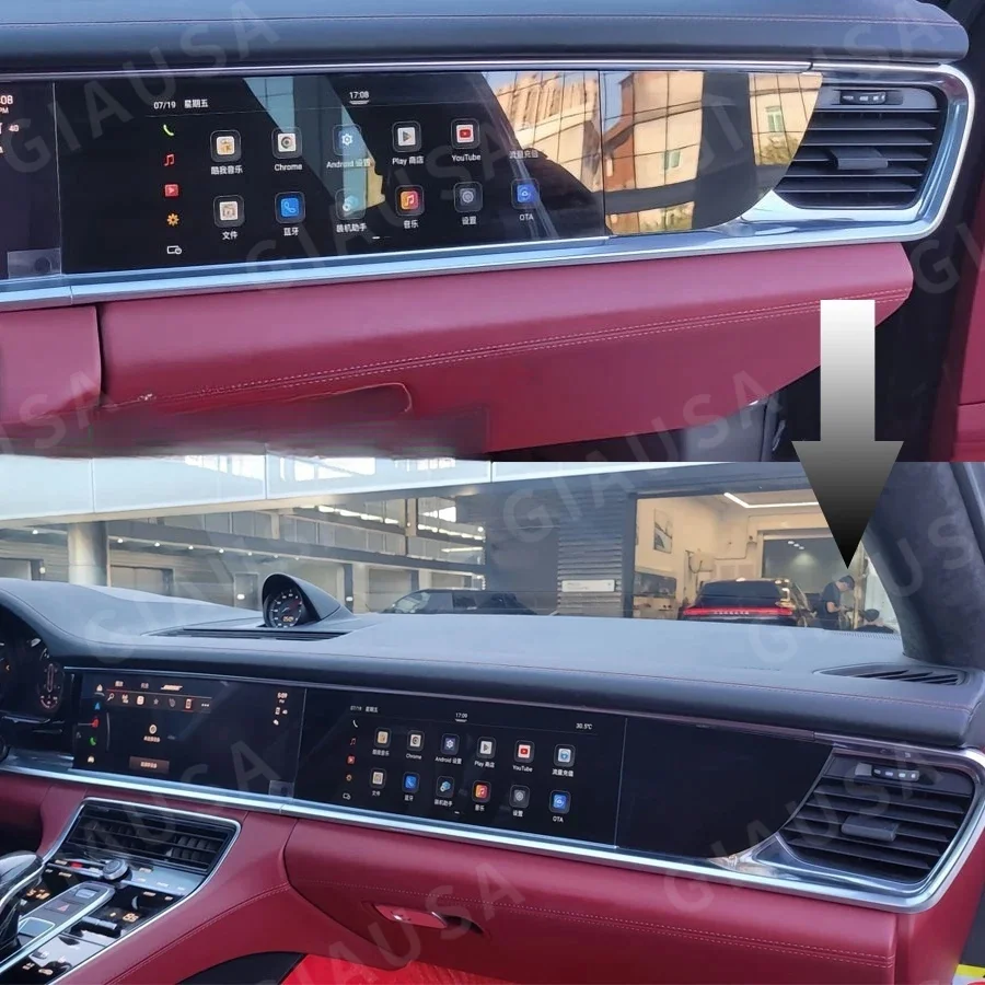 

11" Car Co-pilot Smart Screen For Porsche Panamera 2017-2023 Android Radio Entertainment System Multimedia Player Head Unit