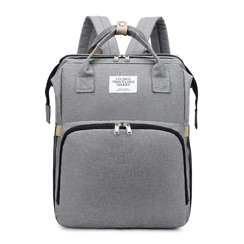 Wholesale Multi-functional Mommy Bags USB Large Capacity Mother Baby Bags Foldable Baby Bags Mother Bags image 4