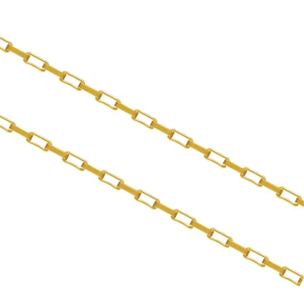 Unfinished Box Chains 1.25mm Length 100cm in 14K Gold Filled for Necklace and Bracelet Making