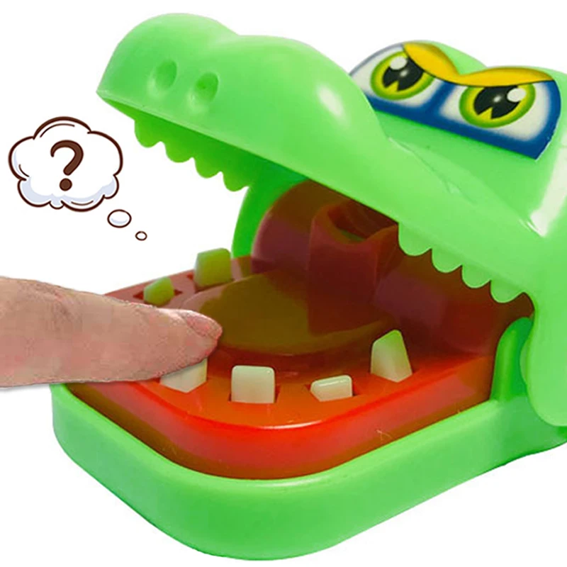 

Crocodile Teeth Finger Biting Toy Shark Hand-biting Toys Parent-child Funny Game For Kids Adults Bite Finger Decompression Toys