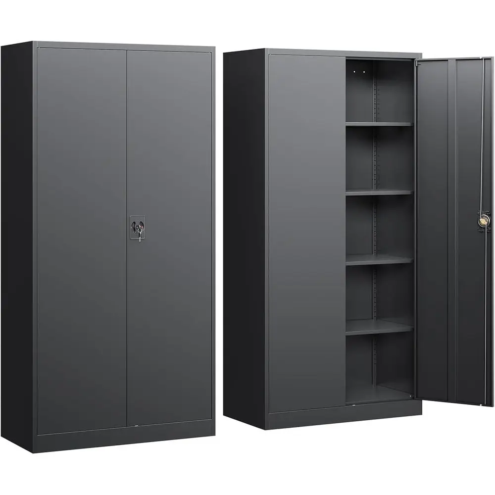 Metal Garage Storage Cabinet with Lock, 71
