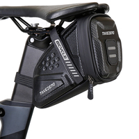 1L Bike Saddle Bag Large Capacity Bike Seat Bag Bike Pocket Pack Reflective Bicycle Saddle Bag EVA for Outdoor Riding