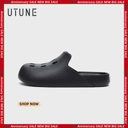 UTUNE Pantoletten Schuhe Für Damen Herren Paare Sommer Outdoor Hausschuhe Indoor Sandalen Slides EVA Weiches rutschfestes gemütliches Wolkengefühl