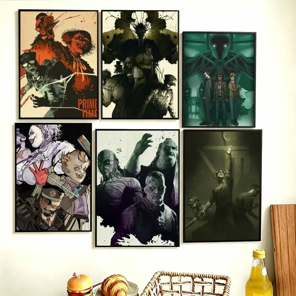 

Game The O-Outlast T-Trials Poster Perfect Space Sticker Self Adhesive for Office Home Theater Wall Art Decor Fancy Gift