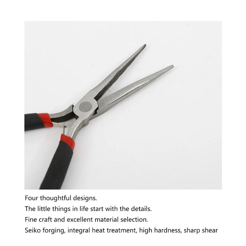 Long Needle Nose Pliers Clamp DIY Handcraft Plier Tool Flat Pliers Beading Jewellery Making Tool Long Nose Pliers Tool