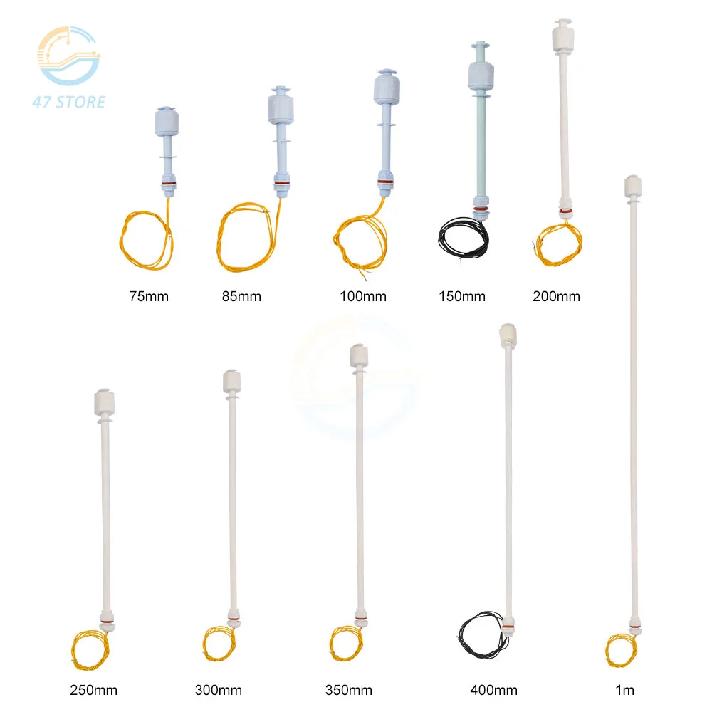 Normally Closed Low Pressure Water Level Float Switch Liquid Level Sensor Vertical Float Switches Water Level Sensor 75MM/85MM