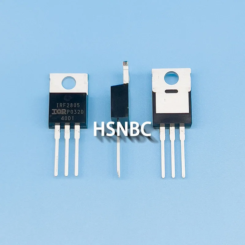 10Pcs/Lot IRF2805PBF IRF2805 TO-220 55V 75A MOSFET N-Channel Field-effect Transistor 100% New Imported Original