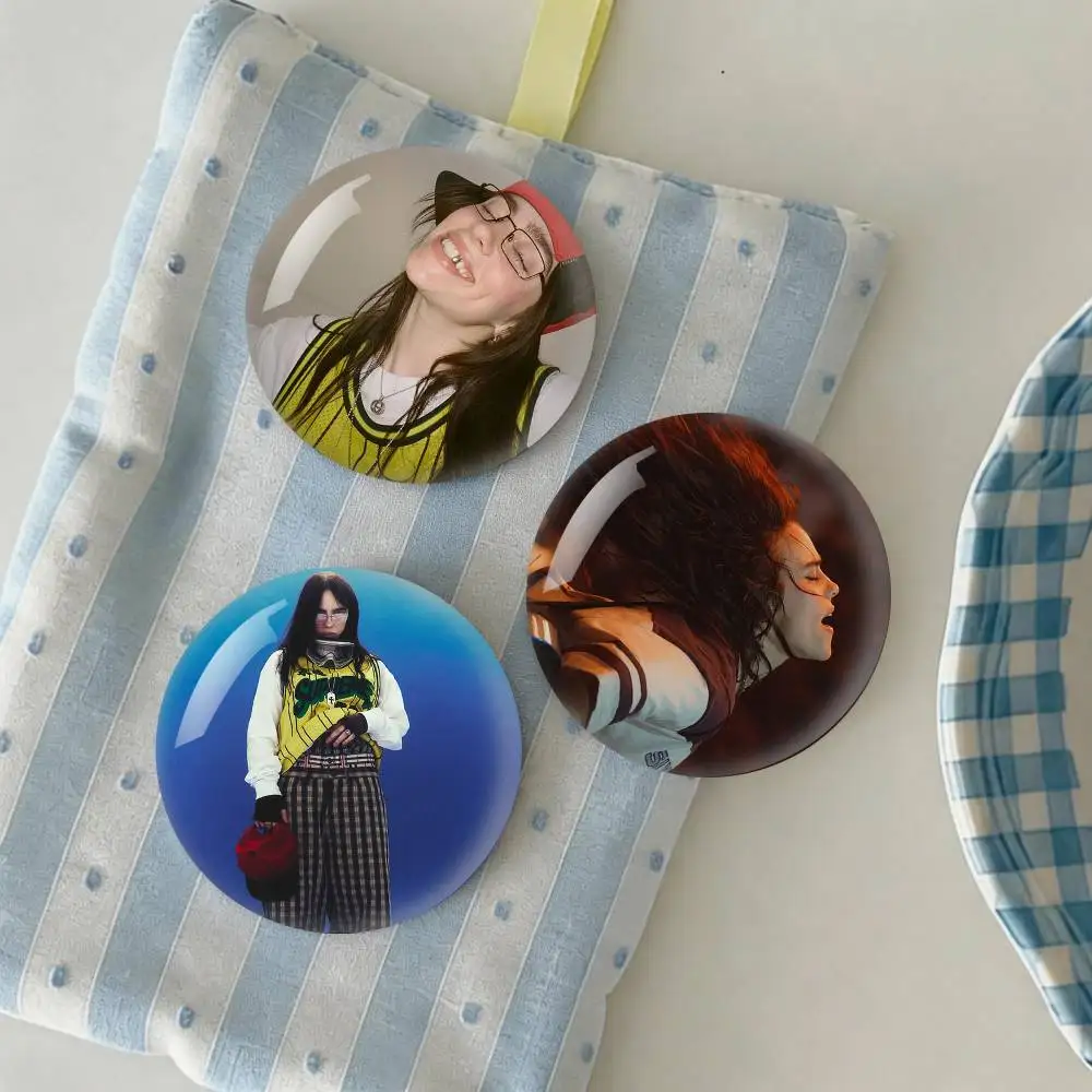 

B-Billie-E E-EilishS Badge Creative Pins Brooch for Bag Clothes Hat Decor Gifts Fans Collect