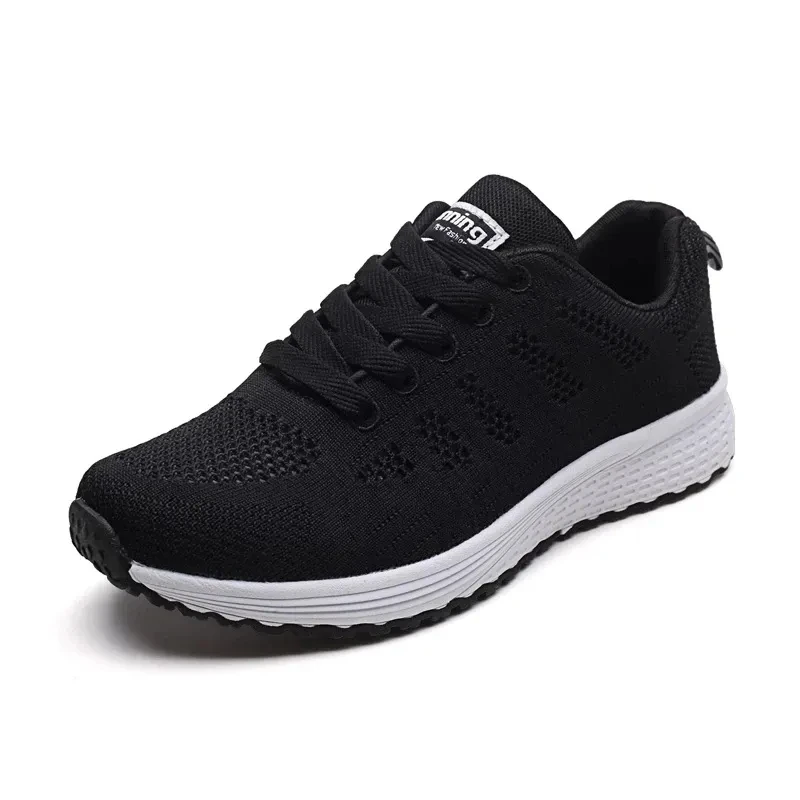 Shoes Women Casual Fashion Breathable Walking Mesh Flats Sneakers Women Gym Vulcanized Shoes 35-42 White Female Footwear Hot 39