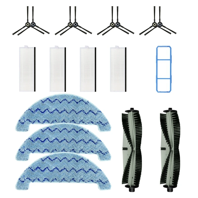 ลูกกลิ้งแปรงด้านข้างหลักแผ่นกรอง HEPA ผ้าม็อบสำหรับ iLife X787 A7 A9S A9 X800 X785หุ่นยนต์ชิ้นส่วนเครื่องดูดฝุ่น A