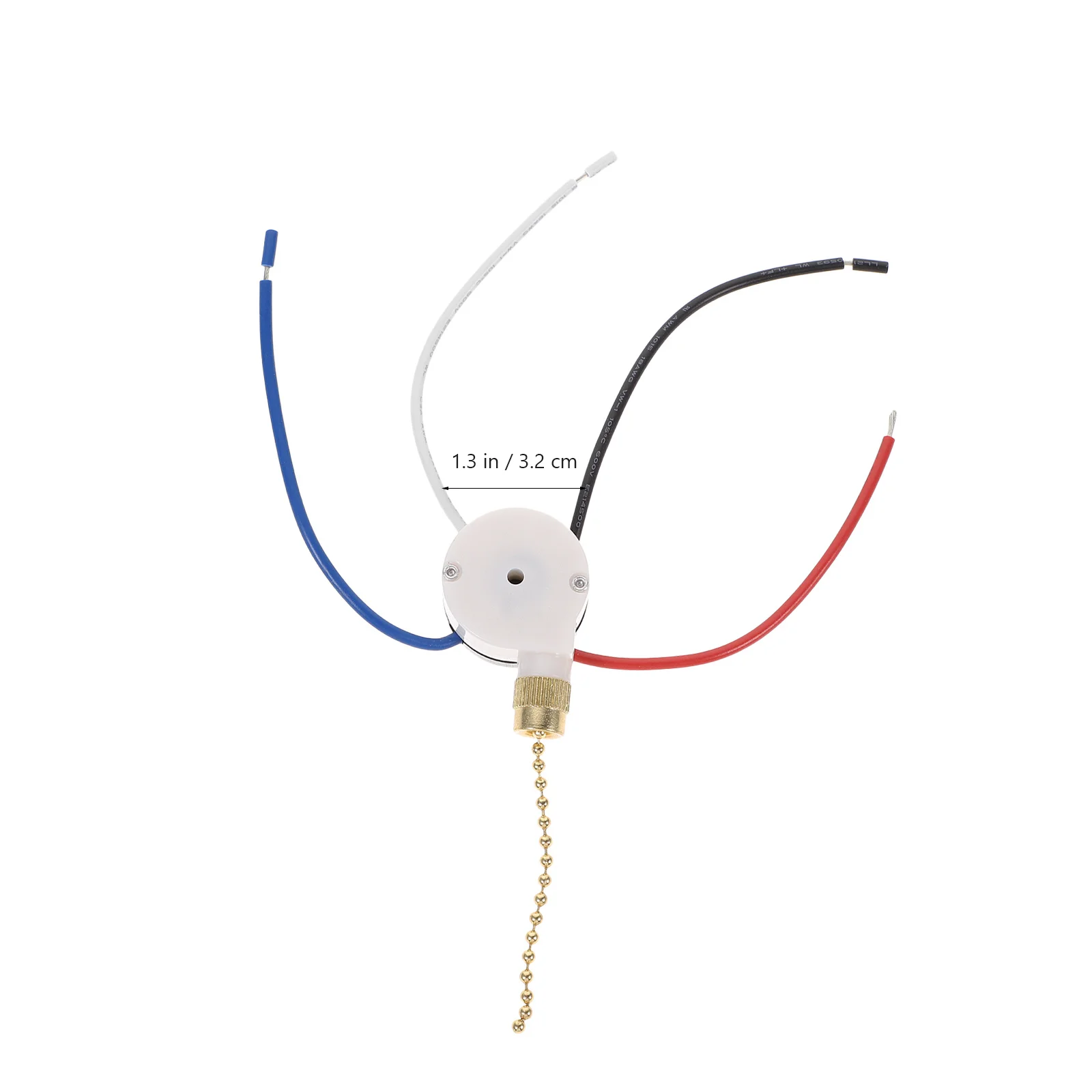 سحب سلسلة التبديل 3 سرعات 4-سلك مروحة السقف ضوء استبدال عالية الجودة مروحة سحب سلسلة التحكم موثوقة جميع المصابيح #4