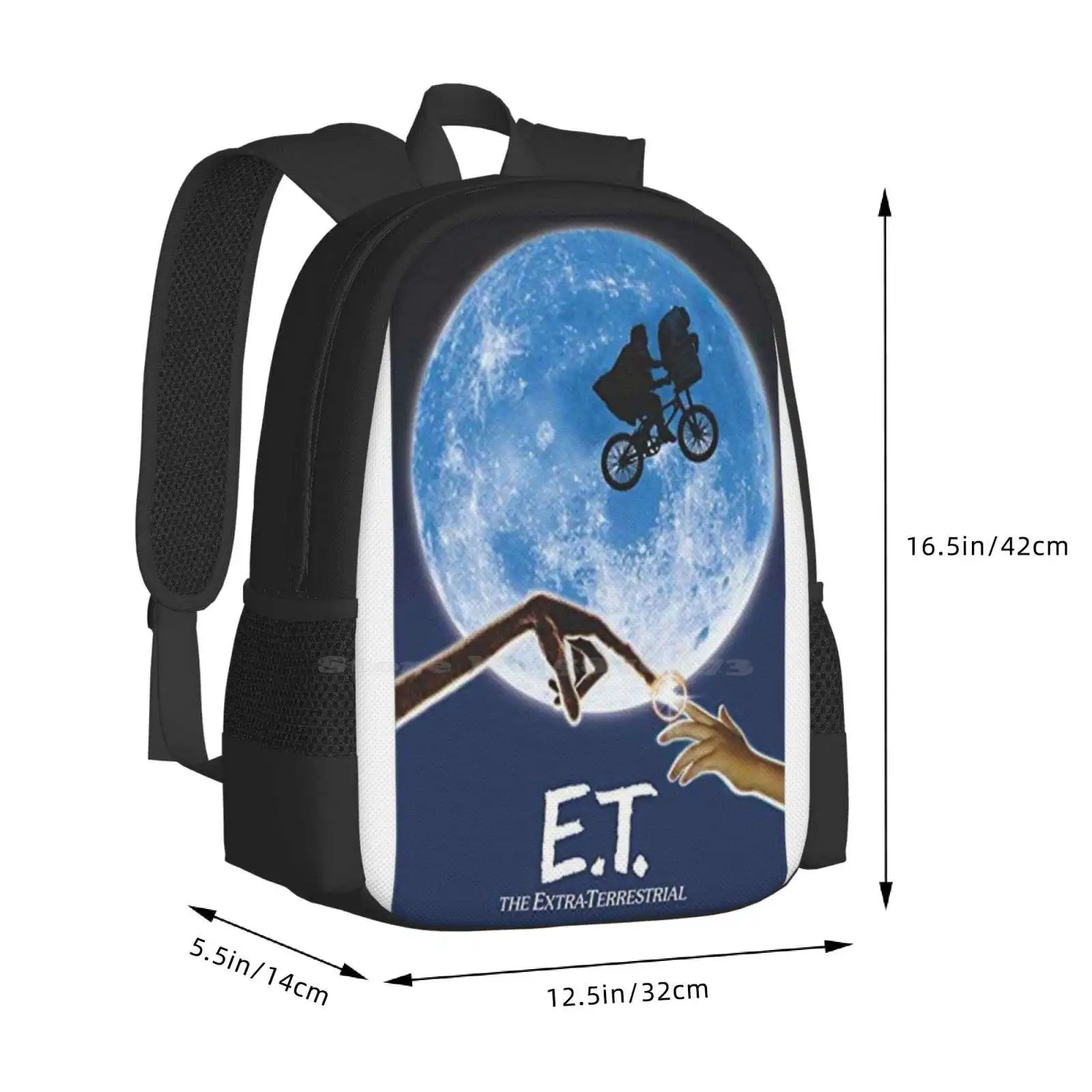 ت. حقائب مدرسية للمراهقات حقائب سفر للكمبيوتر المحمول E T Steven Spielberg Sci Fi Movie Alien Dee Walace Drew Barrymore Henry #3