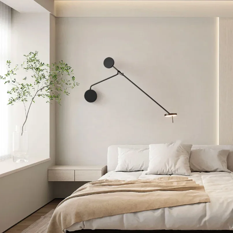 

Long Arm LED Wall Lamp Home Bedside Atmosphere Decoration Sconce Minimalist Office Wall Lights