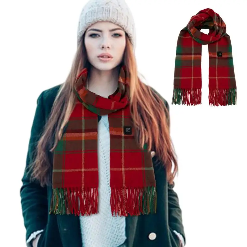 

Heated Scarf Rechargeable USB Rechargeable Scarves With Three Temperature Levels Winter Wear Supplies For Partying Work