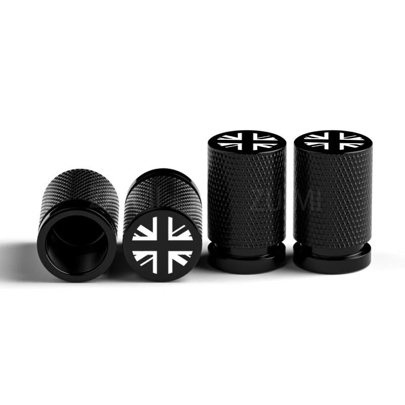 4Pcs UK Flag Car Wheel Tire Stem Air Valve Caps Covers For MINI COOPER S JCW F56 F55 R55 R56 R60 R61 Exterior Auto Accessories