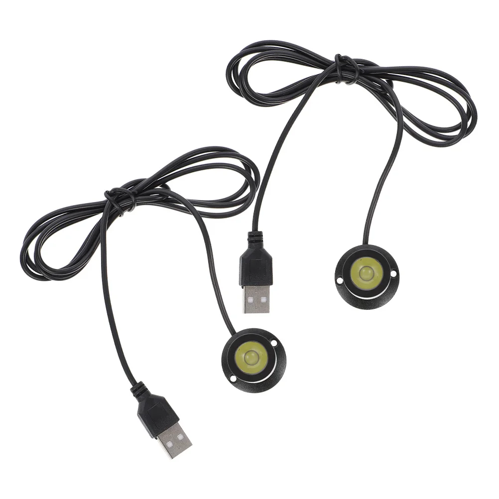 

2Pcs LED Spotlight USB Mini Cabinet Lamp Small Spotlight for Showcase Counter High Brightness Display Lighting Fixture