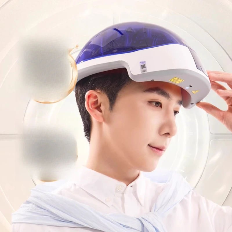 

Hair growth instrument Red light hair growth helmet Small blue growth cap