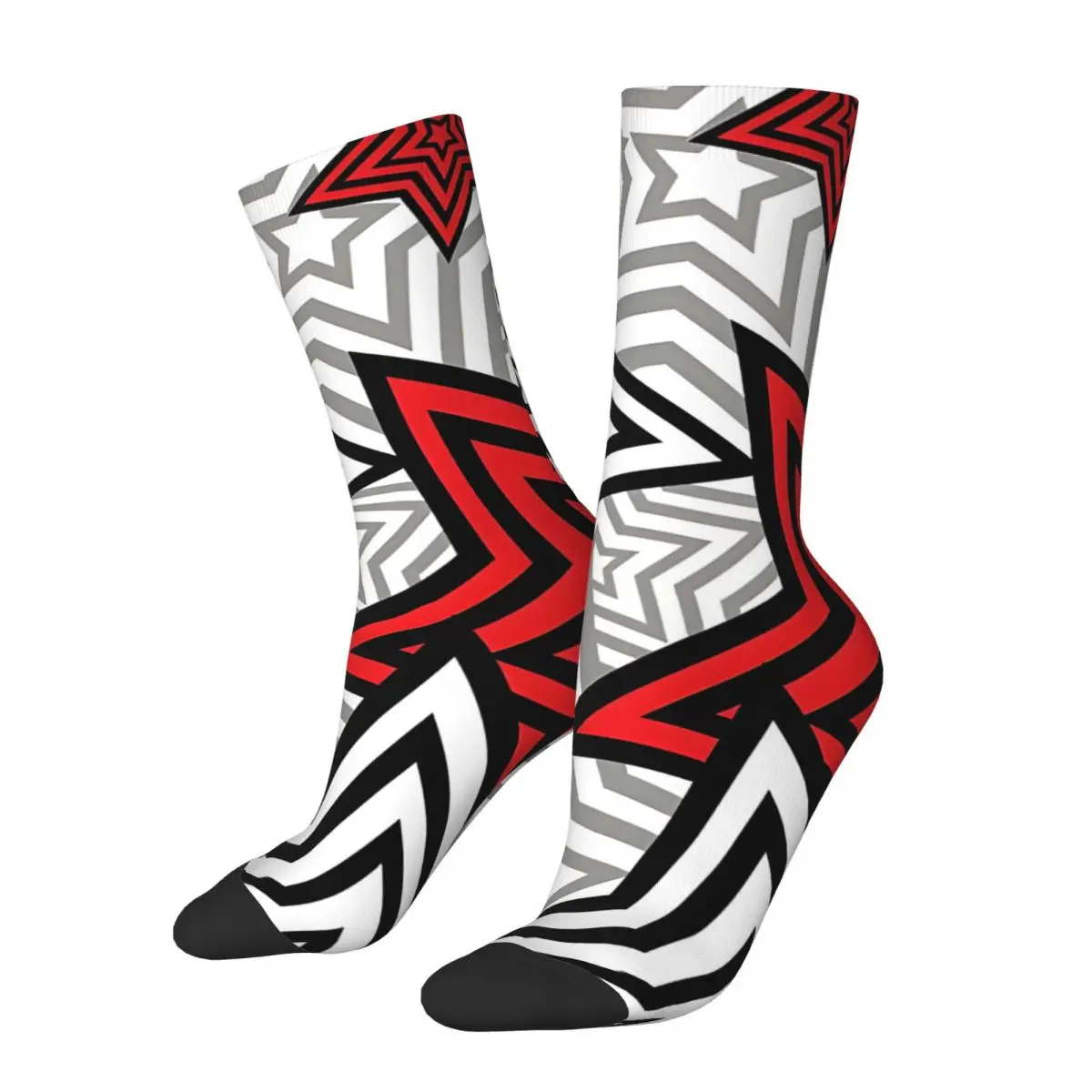 

Persona 5 Star Background Men's Socks Vintage Harajuku Street Style Novelty Pattern Crew Sock