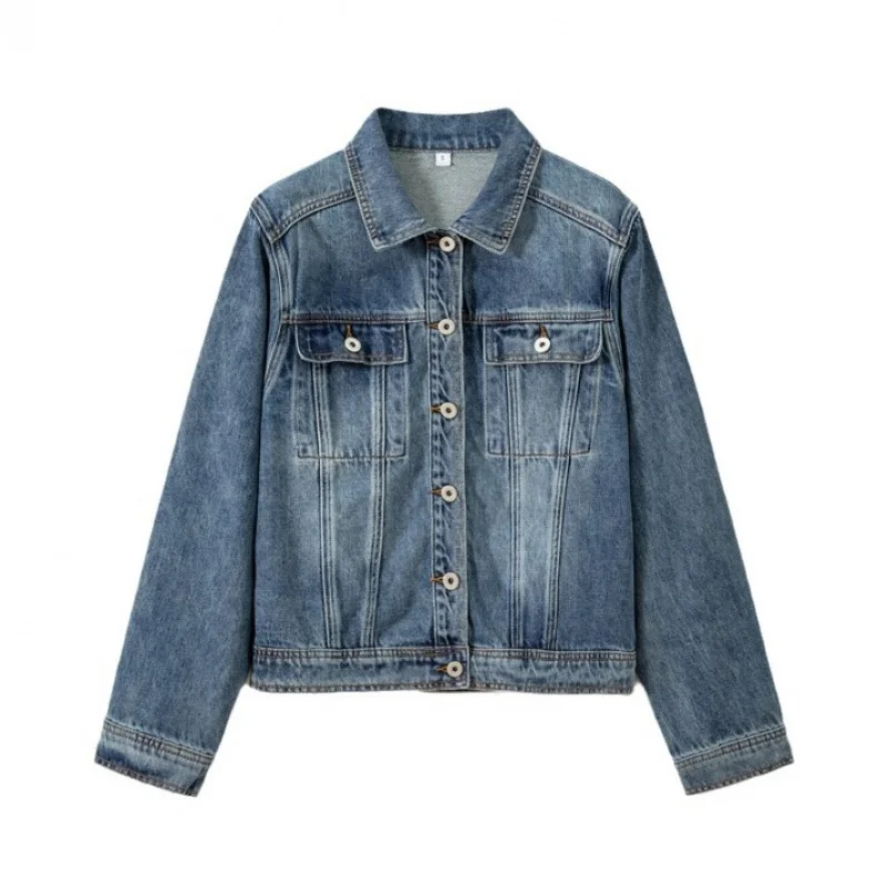 الخريف بدوره إلى أسفل طوق المرأة سميكة لينة الأرز الدبق يشعر عادية اليابانية والكورية طويلة الأكمام #5