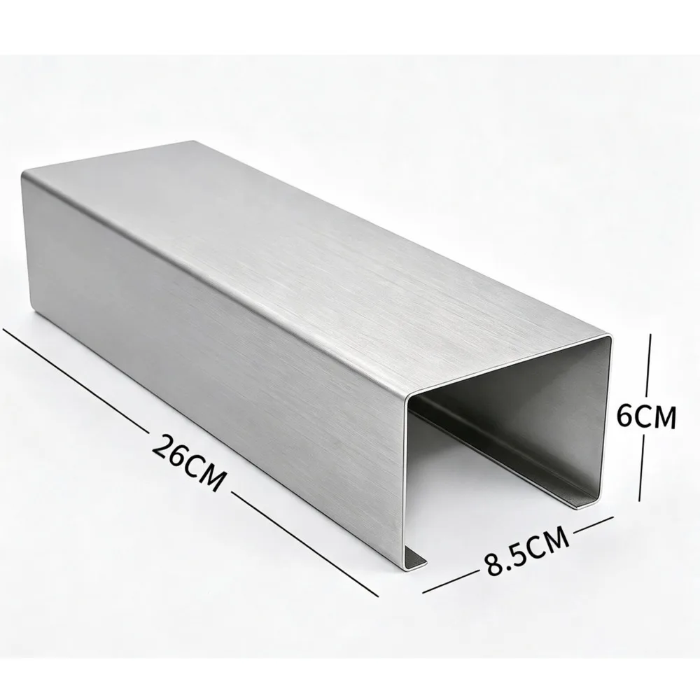 1PCS U‑Shaped Brushed Stainless Steel Shoe Display Stand, Desktop Shoe Riser Holder for Retail Shop Window Footwear Showcase