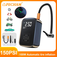 150PSI Wireless Car Air Compressor Air Pump Electric Tire Inflator Pump for Motorcycle Bicycle Boat AUTO Tyre Balls Inflatable