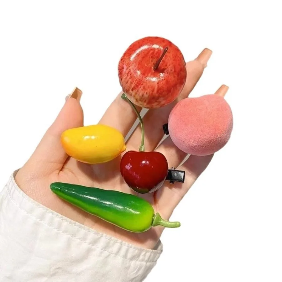 One-yuan model Internet celebrity food and play hair clips children's headwear hot cute wholesale hair accessories stall night - Detail 1