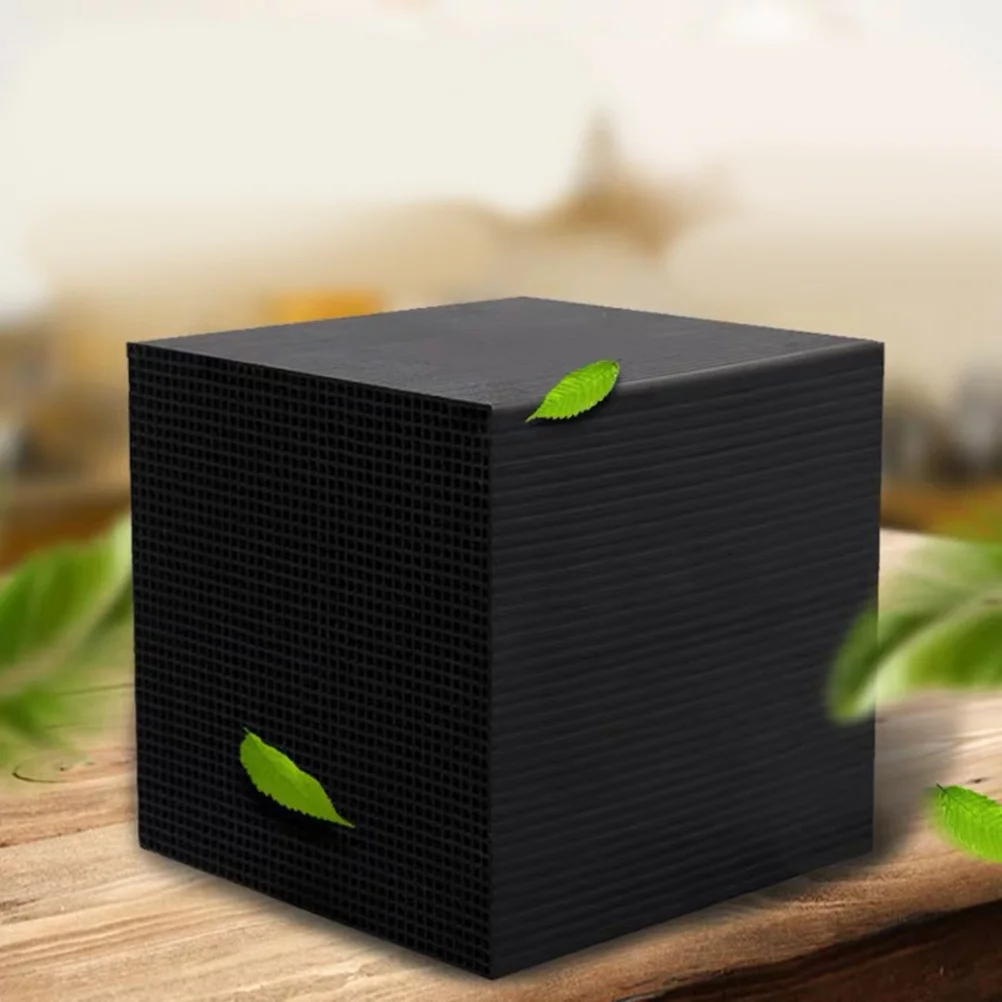 

Fish Tank Activated Carbon Filter Cube Black Aquarium Media Powerful Adsorption Removes Odor Organic Compounds Discoloration