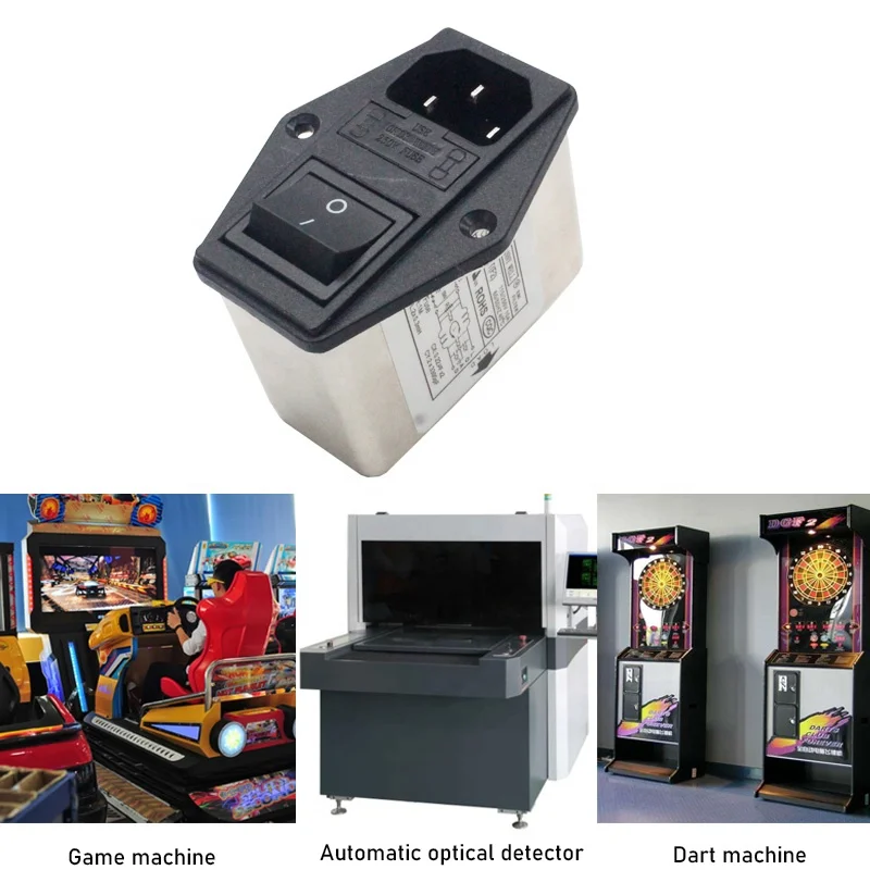 Imagem -06 - Módulo de Entrada de Energia Dupla Iec 320 C14 Tomada ac Emi Emc Filtro de Ruído com Interruptor Marinho e Suporte Fusível 10 Desconto para Lar