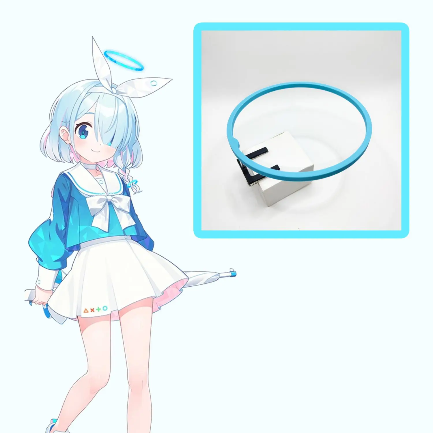 Anime Blue Archive Arona Headdress Cos Hairpin Jewelry Cosplay Hair Clip Accessorie Comic Con Props Gifts Girls