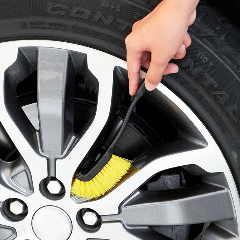 Car Tire Rim Brush Wheel Hub Cleaning Brushes Car Wheels Detailing Cleaning Accessories Tire Auto Washing Tool